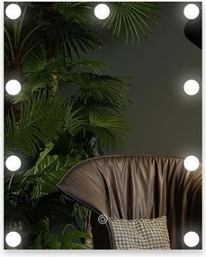 Καθρέπτης μακιγιάζ με led Υ50x40εκ.