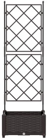 vidaXL Γλάστρα Κήπου με Στηρίγματα Καφέ 40x40x125,5 εκ