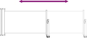 vidaXL Προστασία Πλευράς 80 x 300 cm 100% πολυεστέρας σίδερο χάλυβας