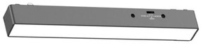 Γραμμικό Φωτιστικό Μαγνητικό TMU0040 Led 7W 3CCT 470lm 23x2,6x2,4cm Για Ultra Thin Ράγα Black Inlight