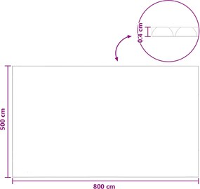 vidaXL Ηλιακή Κάλυψη Πισίνας Βαρέως Τύπου 800 x 500 cm 200 μm