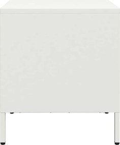 vidaXL Κομοδίνα 2 τεμάχια Λευκό 35x39x43,5 cm Ατσάλι