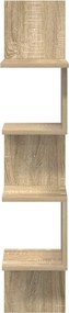 vidaXL Ράφι Τοίχου Επιτοίχιο Sonoma Δρυς 32 x 21 x 107 cm