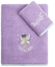 Πετσέτες Παιδικές Feya (Σετ 2τμχ) Purple Nima Towels Set 70x140cm 100% Βαμβάκι