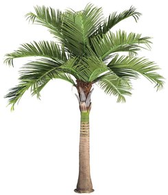 Τεχνητό Δέντρο Coconut Palm Tree 20169 Φ380x400cm Brown-Green Plastic, Fabric