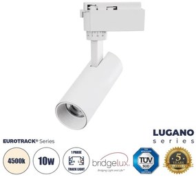 Μονοφασικό Φωτιστικό Σποτ Ράγας 60801 GloboStar-60801-Λευκό 60801