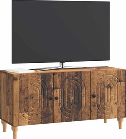 vidaXL Ντουλάπι TV 99 x 34,5 x 50 cm Παλαιωμένο ξύλο