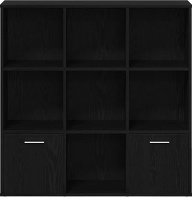 vidaXL Βιβλιοθήκη Μαύρη Δρυς 98x29x97,5 εκ. από Τεχνητό Ξύλο