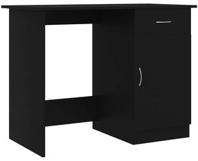 vidaXL Γραφείο Μαύρο 100 x 50 x 76 εκ. από Επεξ. Ξύλο