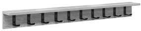 vidaXL Τοίχου Κρεμάστρα με ράφι Γκρι sonoma 100 x 10.5 x 10.5 εκ