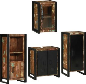 vidaXL Σετ Επίπλων Μπάνιου 4 τμχ. Πολύχρωμο 55 x 35 x 60 εκ.