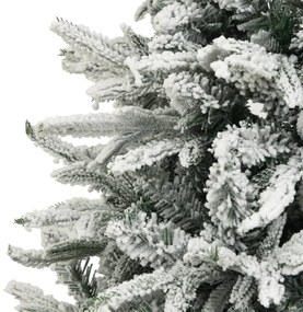 vidaXL Χριστουγεννιάτικο Δέντρο Τεχν. LED/Μπάλες/Χιόνι 150 εκ. PVC/PE