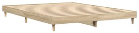 vidaXL Πλαίσιο Κρεβατιού Χωρ. Στρώμα Sonoma Δρυς 140x200εκ. Επ. Ξύλο