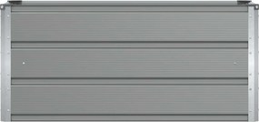 vidaXL Γλάστρα Ανοιχτό γκρι 100 x 40 x 45 cm Ατσάλι