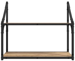 vidaXL Ράφι Τοίχου artisan δρυς 60 x 21 x 51 cm Επεξεργασμένο ξύλο