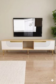 Stewehome Έπιπλο τηλεόρασης με ντουλάπι μοντέρνου στυλ 150x30x41 cm