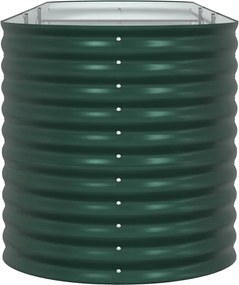 vidaXL Ανεβασμένο Κρεβάτι Πράσινο 320 x 80 x 81 cm Ατσάλι