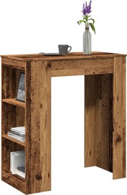 vidaXL Τραπέζι Μπαρ με Ράγες 95x47x103,5 εκ. Επεξεργ. Ξύλο