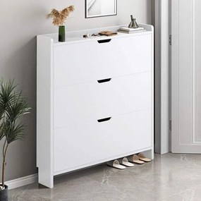 Παπουτσοθήκη MDF - Melamine Απόχρωση Άσπρο   1τμχ
