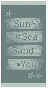Πετσέτα Θαλάσσης Sun Sea Sand Aqua Melinen Θαλάσσης 86x160cm 100% Βαμβάκι
