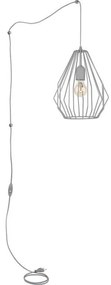 Απλίκα Φωτιστικό Τοίχου BRYLANT 3 χρώματα Φ24,5 TK Lighting-2285-Γκρι 2285