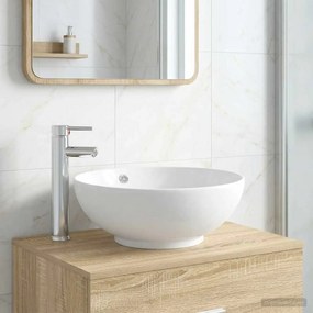 vidaXL Λεκάνη μπάνιου Χρωμέ 44 x 44 x 16 εκ. Μέταλλο
