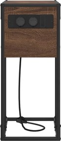 vidaXL Κομοδίνο Καφέ δρυς 41,5 x 26 x 60,5 εκ Επεξεργασμένο Ξύλο
