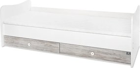 BED MINI MAXI 190/72 COLOUR WHITE/ARTWOOD NEW