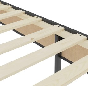 vidaXL Πλαίσιο Κρεβατιού Boxspring Γκρι 200 x 200 εκ. Υφασμάτινο