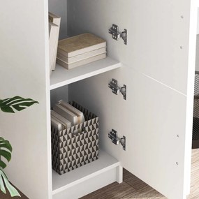 vidaXL Highboard Λευκό 31.5 x 32 x 122.5 εκ