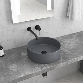 KARAG LT BASINS Νιπτήρας επικαθήμενος Grey Matt LT 3134-MMDG KARAG Ø35,5x12cm KARAG-5206836049519