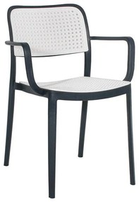 Καρέκλα Olesia Fylliana Ανθρακί - Γκρί 56x43x81 εκ. 56x43x81 εκ.