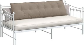 vidaXL Μαξιλάρι Πλάτης Taupe 180 x 50 εκ. Ύφασμα Μικροΐνας