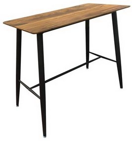 Τραπέζι Bar Lavida ΕΜ158,1 120x60x106cm Black Mdf, Metal