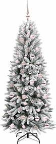 vidaXL Τεχνητό Χριστουγεννιάτικο Δέντρο με 300 LED Λευκό 180 cm