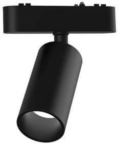 Σποτ Φωτιστικό Ράγας COB Led 12W 40VDC 15 Μοίρες Dimmer 3000K Lumen-22-241215100-Μαύρο 22-241215100