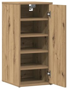 vidaXL Ντουλάπια παπουτσιών 2 τεμ Artisan Oak 32x35x70 cm