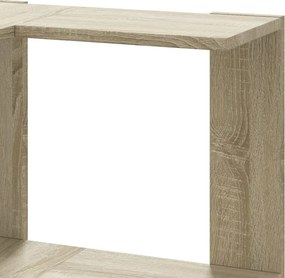 vidaXL Βιβλιοθήκη Γωνιακή 3 Επ. Sonoma Δρυς 50x50x102εκ Επεξ. Ξύλο