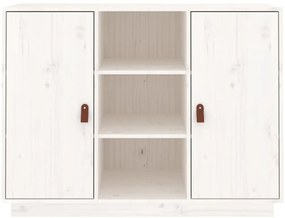 vidaXL Συρταριέρα Λευκή 100x40x75 εκ. από Μασίφ Ξύλο Πεύκου