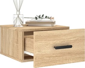 vidaXL Κομοδίνα Επιτοίχια 2 τεμ. Sonoma Δρυς 35 x 35 x 20 εκ.