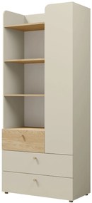 Βιβλιοθήκη Yuki 1D 3S tall-Mpez - 80.00Χ40.00Χ185.00cm