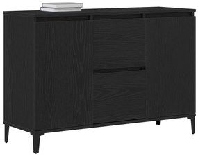vidaXL Πλαϊνό γραφείο σε Μαύρο Δρυς 104x35x70 εκ. Φτιαγμένο από ξύλο