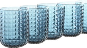 Σετ ποτηριών Home ESPRIT Μπλε Κρυστάλλινο 275 ml (x6)