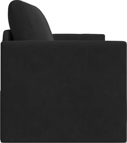 vidaXL Κρεβάτι καναπές 110cm Μαύρο Βελούδο