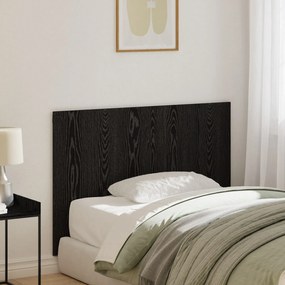 vidaXL Κεφαλάκι κρεβατιού Μαύρο Δρυς 120x1,5x80 εκ. Από Συνθετικό Ξύλο