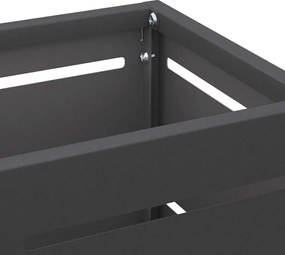vidaXL Βάση ομπρέλας βροχής Μαύρο 15,5 x 15,5 x 49 εκ Ατσάλι