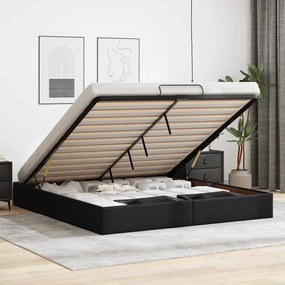 vidaXL Πλαίσιο κρεβατιού οθωμανικού κρεβατιού χωρίς στρώμα Λευκό