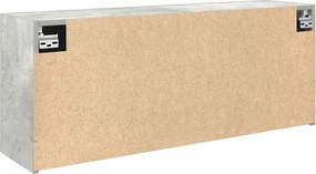 vidaXL Ντουλάπι τοίχου μπάνιου Μπετόν Γκρι 100x25x40 cm