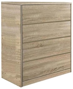 Συρταριέρα Kuanger mdf σε φυσική απόχρωση 80x40x80εκ 80x40x80 εκ.