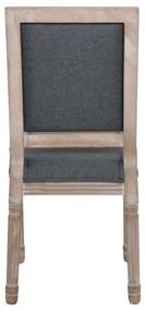 Καρέκλα JAMESON Square Decape/Ύφασμα Γκρι 45x53x95cm (Σετ 2 ΤΕΜ)